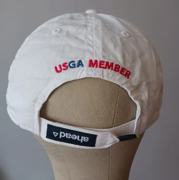 124th US Open Golf Hat Pinehurst 2024 White Adjustable USGA Member Cap - Picture 3 of 8